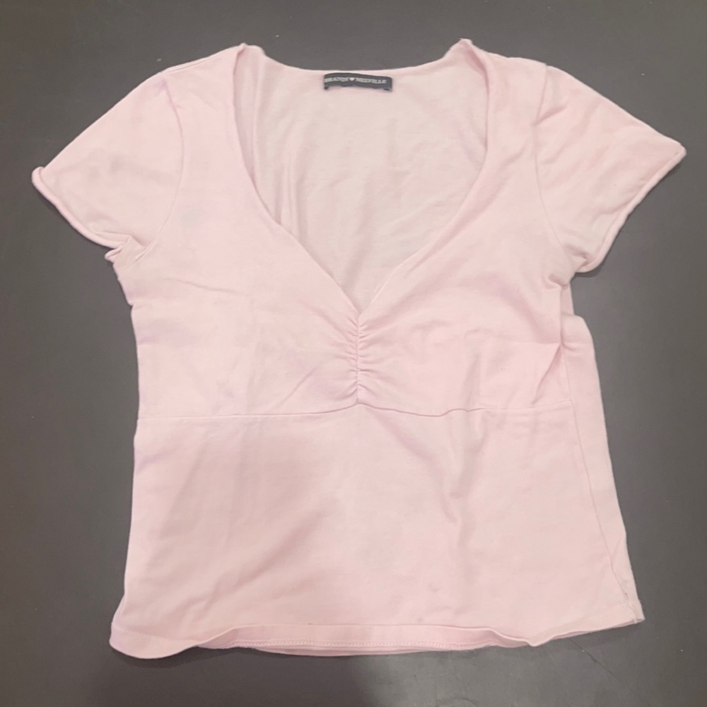 pink crop top